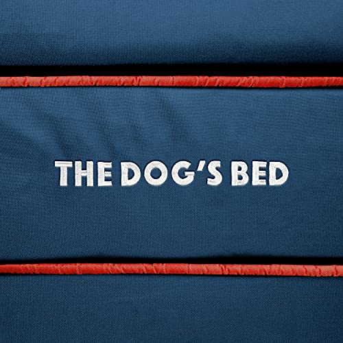 The Dog’s Bed Orthopedic Dog Bed Xl Oxford Blue 43.5X34, Premium Memory Foam, Pain Relief: Arthritis, Hip & Elbow Dysplasia, Post Surgery, Lameness, Supportive, Calming, Waterproof Washable Cover #TOP4