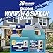 30 SECONDS Outdoor Window & Screen Concentrated Cleaner for Glass, Patio Doors, Fiberglass, Furniture - No Screen Removal Required, Spray & Rinse - Refill for Hose End Sprayer Bottles, 1.1 Gallon