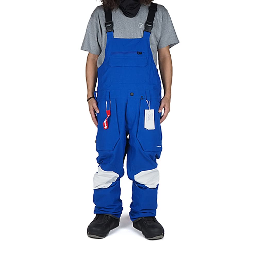 VOLCOM ボルコム 21-22 スノーボード ビブパンツ ウェア ROAN BIB OVERALL BRIGHT BLUE スノボ メンズ つなぎ  [並行輸入品]