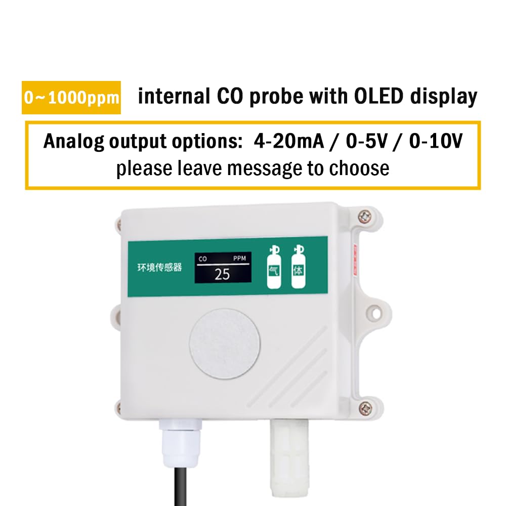Wand-CO-Sensor Mit RS485/4-20mA – 0-1000ppm, IP65, Für Industrie & Zuhause