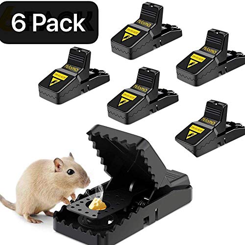 Preisvergleich Produktbild Fulfun Mausefalle, 6 Stück Mäusefalle Wiederverwendbar, Rattenfalle, Profi-MäUsefalle, Schlagfalle, benutzerfreundliche, Schnell Tötend, Effizient, Kann in der Küche und im Garten Werden