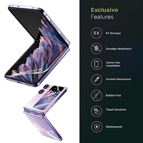 Image of BLACKSHEEP Matte Screen Protector for OnePlus 13R 5G Membrane Case Friendly Full Edge to Edge Screen Coverage & Installation Kit-(Pack of 1) (Find N2 Flip)