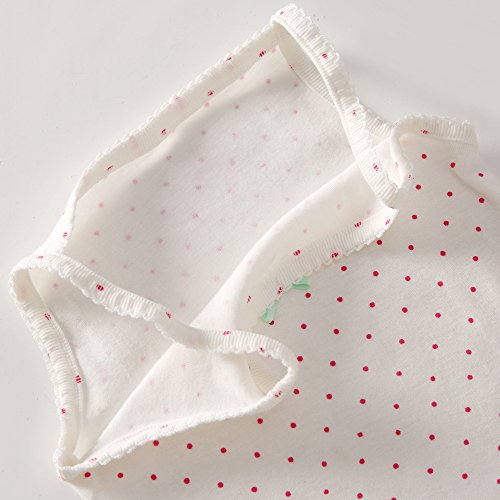 Benetia Girl Camisole Undershirts Cute Tops Size 6 7 White 3-Pack #TOP2