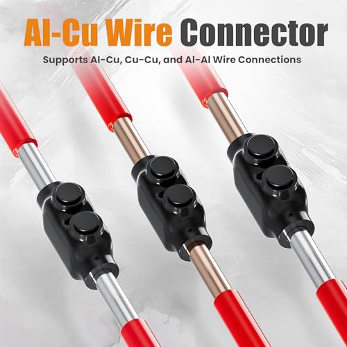 Conector aislado multigrifo QMS-D2-1 de aluminio para cables de cobre de 2500V 3