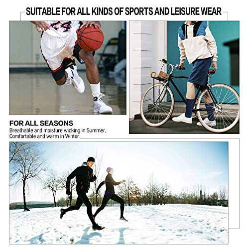 Closemate Men's Cotton Cushioned Athletic Crew Socks - 6 Pairs