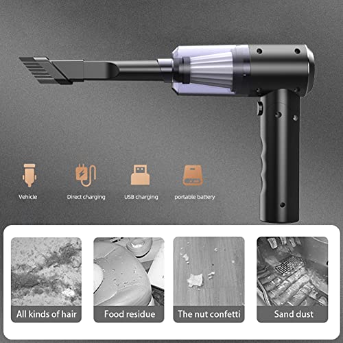 120W / 20000Pa Potente sucção portátil portátil para carro Aspirador de pó dobrável Aspirador de pó