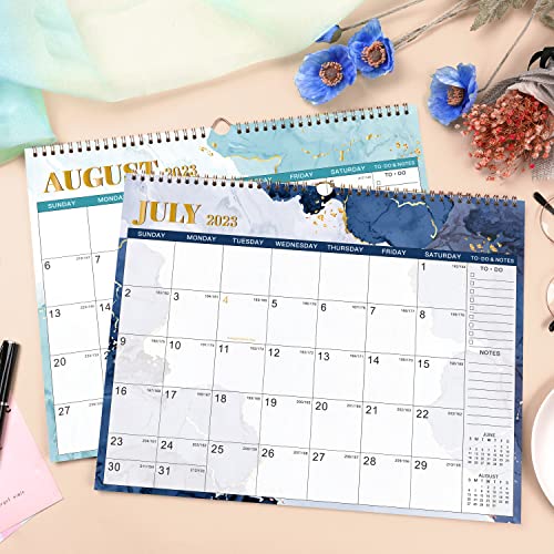 Calendar 2023-2024 - Wall Calendar 2023-2024 From July 2023 - December 2024, 14.8''× 11.57'', 18 Months Calendar With Twin-Wire Binding, Premium Paper, Blank Block With Julian Dates #TOP5