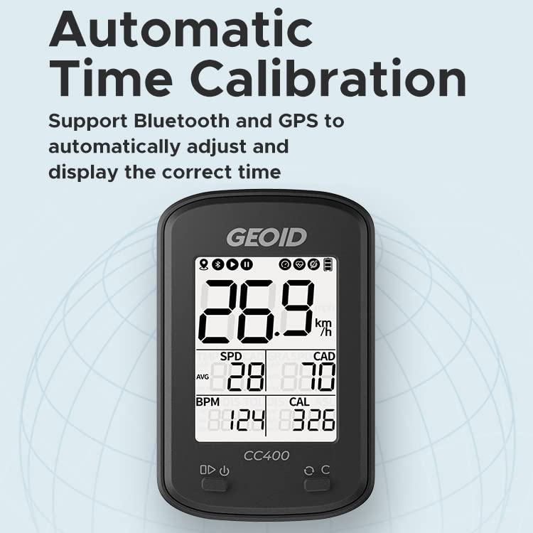 GEOID CC400 displaying GPS signal acquisition