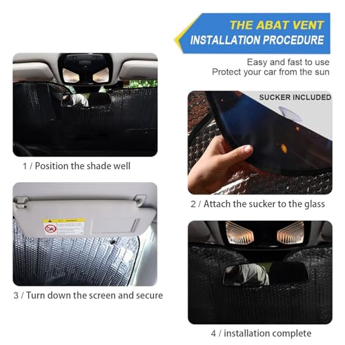 GOODOLD Blue Dragon Head Windshield Sun Shade for Cars, Trucks, SUVs - UV Rays Defense, Folding Front Auto Sunshade, Vehicle Interior Cooler (57x31.5 Inch) by GOODOLD - Used condition - Image 2