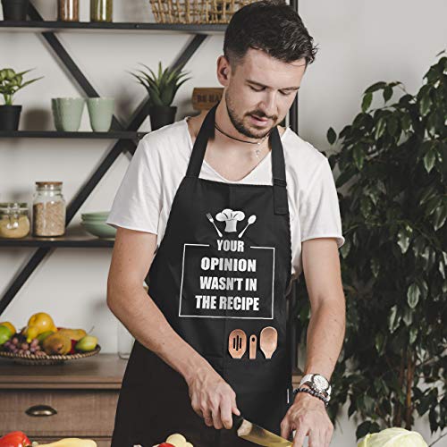 Lylpyhdp Funny Chef Apron, Mens Apron, Funny Apron Cooking For Men & Women With 2 Tool Pockets Adjustable Neck Strap Waterproof And Oilproof Best For Cooking, Grilling, Mens Gifts For Brithday. #TOP5