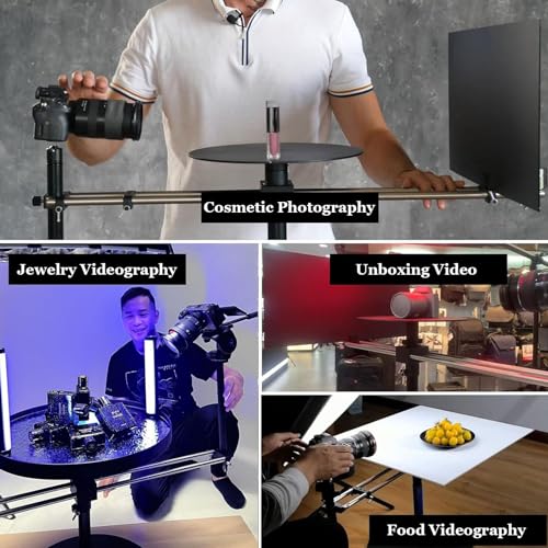 Image of 360 Degree Spinner Rotating Camera Slider,Video Equipment, for Product Shooting, Photography, Video