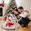 CUTE STONE Baby Play Gym & Tummy Time Mat with Lights, Sounds, Detachable Toys, Adjustable Volume Activity Gym Baby Mat for Infant Sensory & Motor Development, Newborn Baby Gift #1