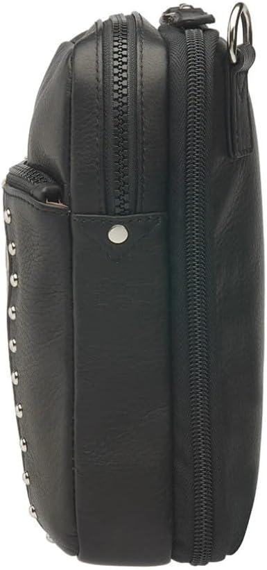 Gun Tote'n Mamas Leather Crossbody Hipster Purse-Snake Print Embossed