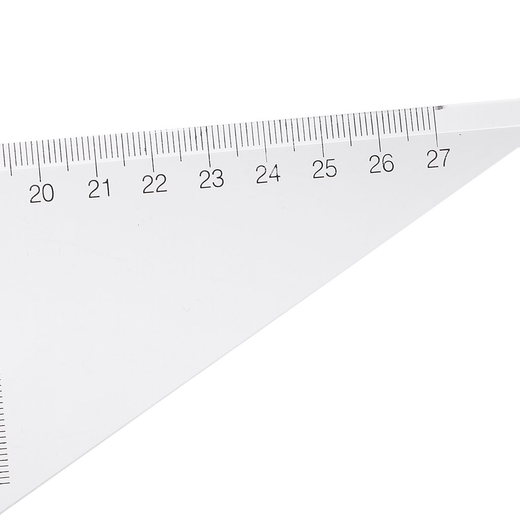 10 Set 2 Pack 45/60 Grad Geometrie Dreieck Lineal Zeichnung Zeichnung Set Transparent 30 cm