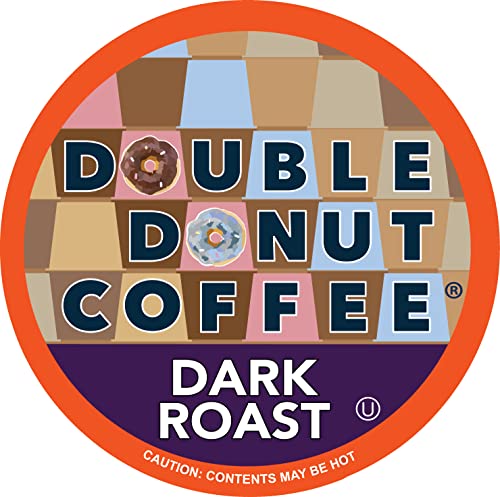 Double Donut Dark Roast Coffee Pods, Extra Bold Blend Coffee, Single Serve Coffee For Keurig K Cups Machines, Dark Roast Coffee In Recyclable Pods, 80 Count #TOP28