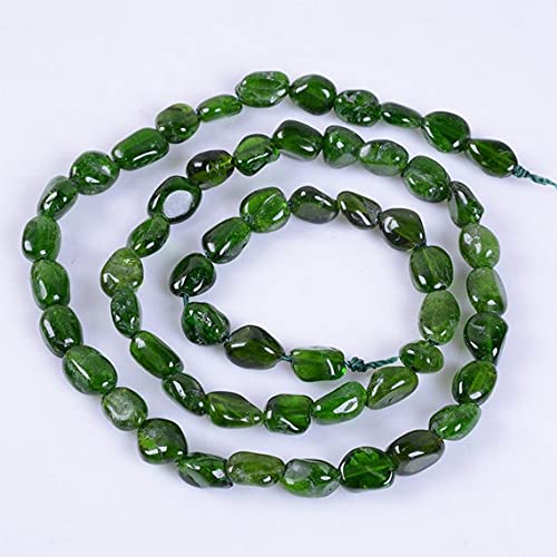 Diopside vert naturel perles chips 5-6mm pierre véritable fil 16 pouces