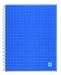 Miquelrius Medium Spiral Bound Notebook, Candy Code Cobalt Blue (6.5 x 8, 4-Subject, College Ruled)