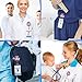 Plifal Badge Reel Holder Retractable with ID Clip for Nurse Nursing Name Tag Card My Job Is All Rainbows And Butterflies Phlebotomy Phlebotomist Nursing Student RN LPN Medical Assistant Alligator Clip