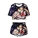 Produktbild Anime Sailor Moon Casual Trainingsanzug 3D-Druck Kurzärmliges T-Shirt und Shorts Zweiteiliges Set Damen Teen Girls Sailor Moon Cosplay Kostüm