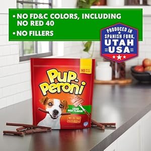 Pupperoni Canine Treats Lean Beef Taste 225 Ounce Made with Actual Beef 90 Fats Free  Cucciolini Doodles Pup peroni canine treats lean beef taste 22 5 ounce made with actual beef 90 fats free   cucciolini doodles