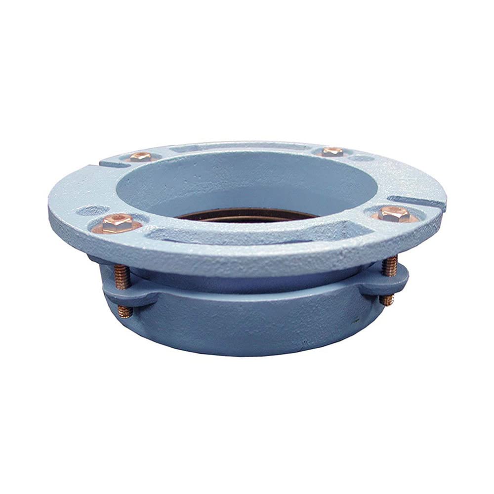 Jones Stephens C40440 Cast Iron QC Closet Flange 4 X 4 - Blue