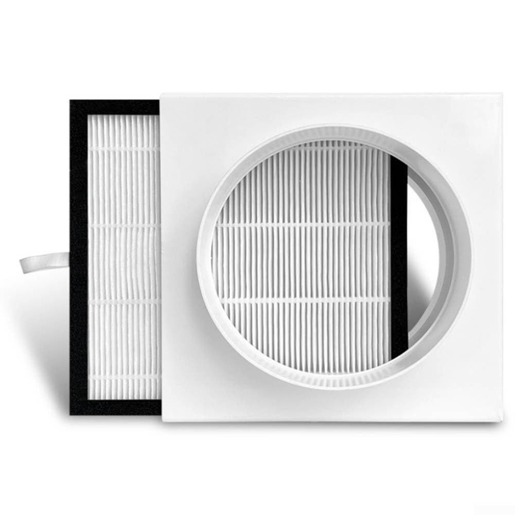 Pumixiy ABS Housing HEPA Air Duct Filter, With Activated Carbon Net, For Ventilation System, PVC PE Pipe, Removal Indoor Air Purification(110mm)