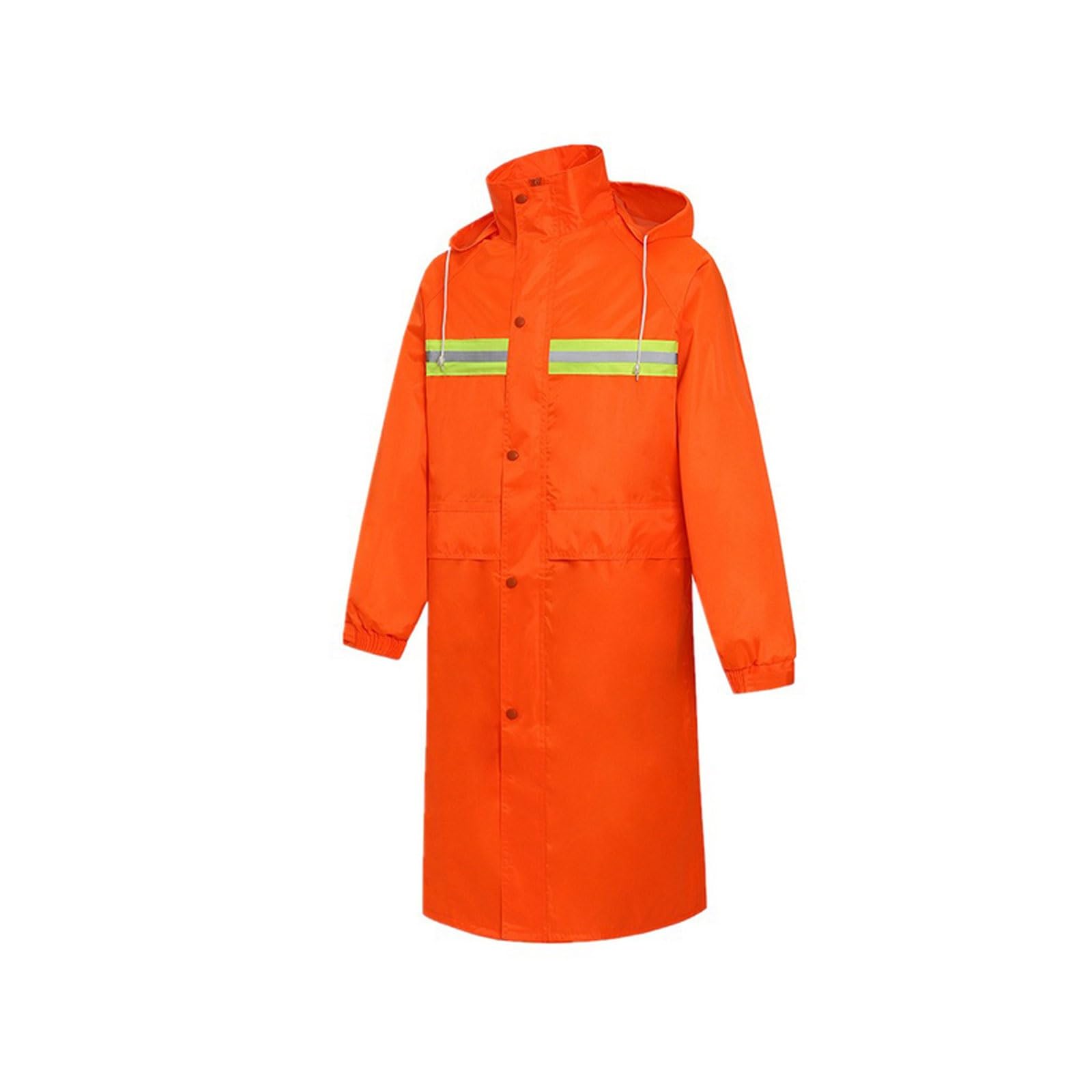 Chaleco reflectante de alta visibilidad, Chubasquero reflectante de una pieza alta visibilidad con capucha impermeable for adultos Multicolor M-3XL