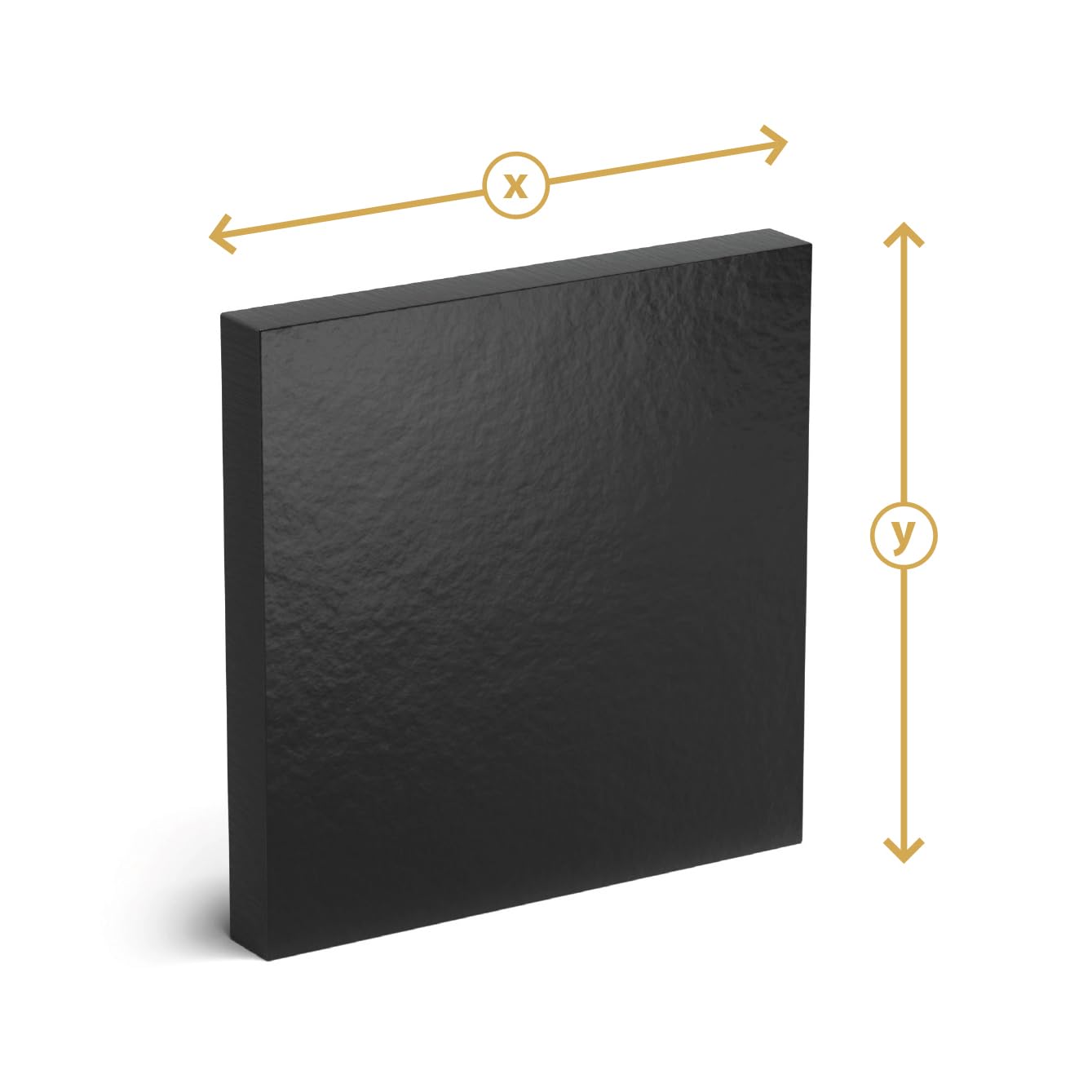 Küchenarbeitsplatte HPL 20x20 cm - 12 mm dick (Schwarz mit Steinstruktur), langlebig, Solide, feuchtigkeitsbeständig, Vollkernplatten, Badezimmerarbeitsplatte, Arbeitsplatte