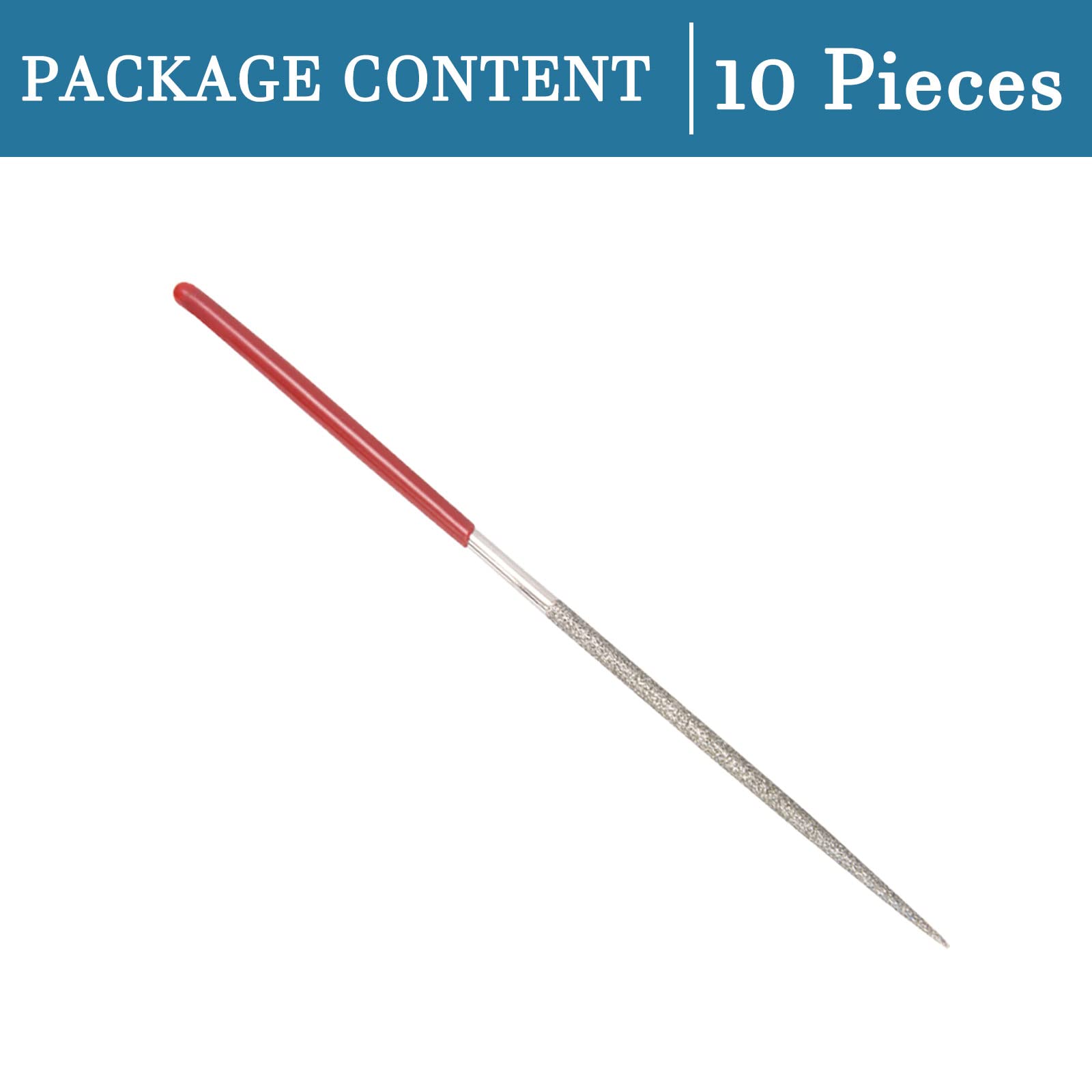 10 Lime Diamantate 150 Grana - Ago Rotondo 2mm X 100mm Per Restauro E Artigianato