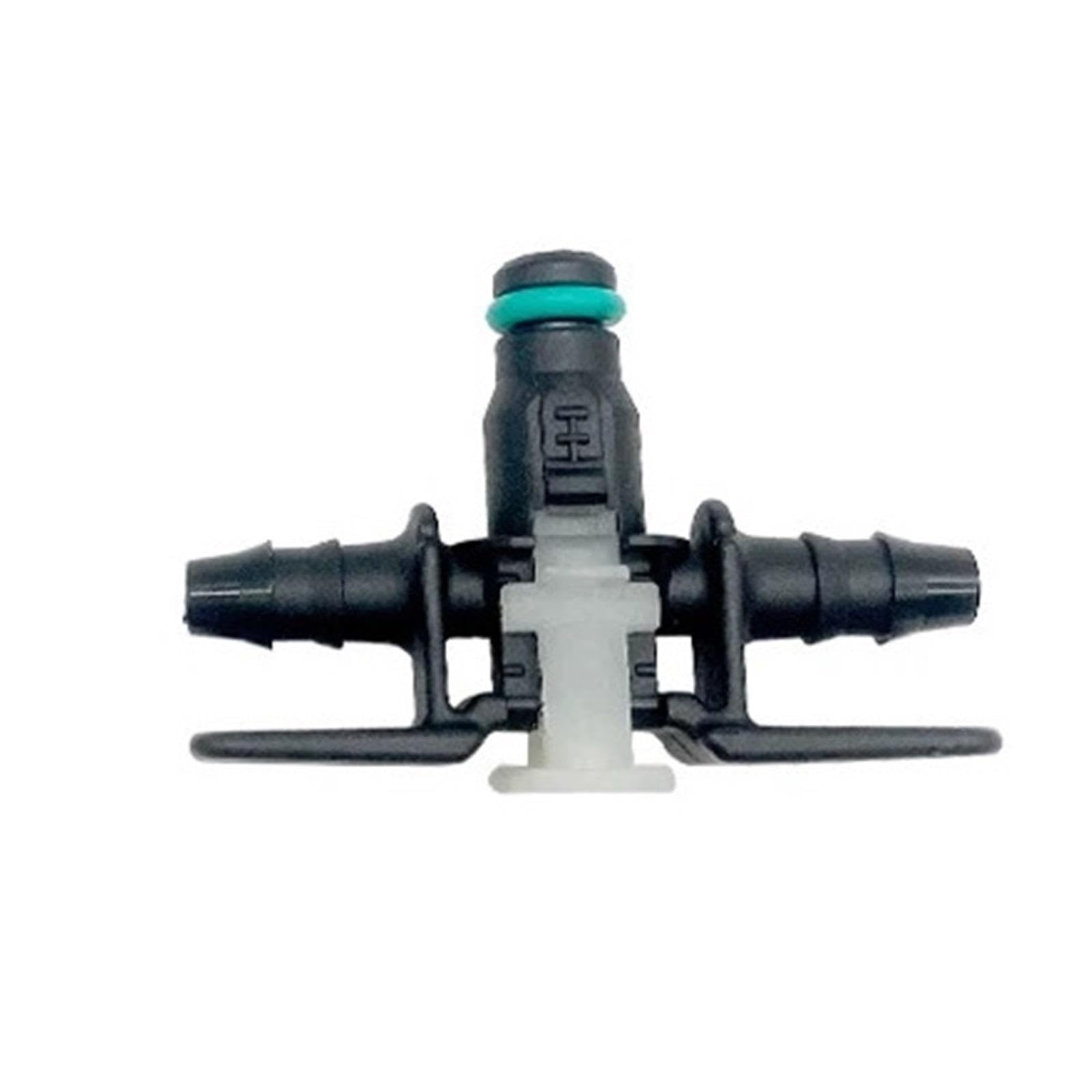 10 adaptadores de unión de tubería de combustible para automóvil, inyector Compatible con Bosch, conector rápido de retorno bidireccional de tres vías inyectores Inyector de Combustible(THREE WAYS)