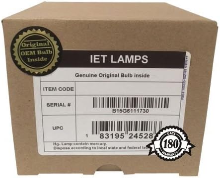 IET Lamps - for Digital Projection E-Vision 1080p-8000 Projector Replacement Lamp Assembly with Original OEM Philips Bulb Inside
