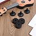 20Pcs Set of Cymbal Stand Sleeves and Felts, Black Cymbal Stand Felt Washer & Plastic Drum Sleeves Replacement Accessories
