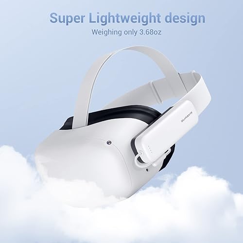 Miniatura 6 de SUPAVR Rechargeable Battery Pack for Oculus Quest 2 Accessories,4000mAh Power for VR,Compatible Elite Strap and Original Strap Lightweight