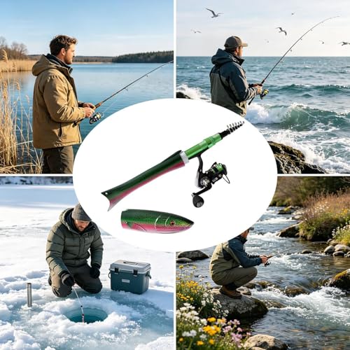 Mini canne à pêche compacte pour ne plus encombrer vos bagages - 4