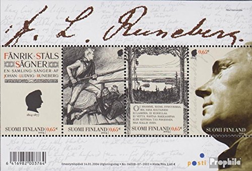 Finland block32 (complete.issue.) 2004 J. L. Runeberg (Stamps for collectors) military