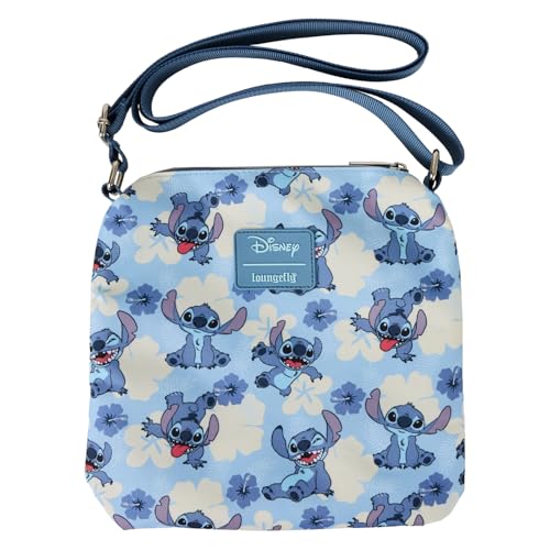Loungefly Disney Stitch Passport Crossbody Travel Bag Blue3
