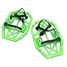PEAKS&TREES プラスチック カンジキ スノーシュー 軽量 スパイク付き 装着簡単 除雪 雨 雪山 登山 非常用 雪遊び ワンタッチバンド 日本製 軽い 大人用 靴底 滑り止め 靴幅115mmまで対応
