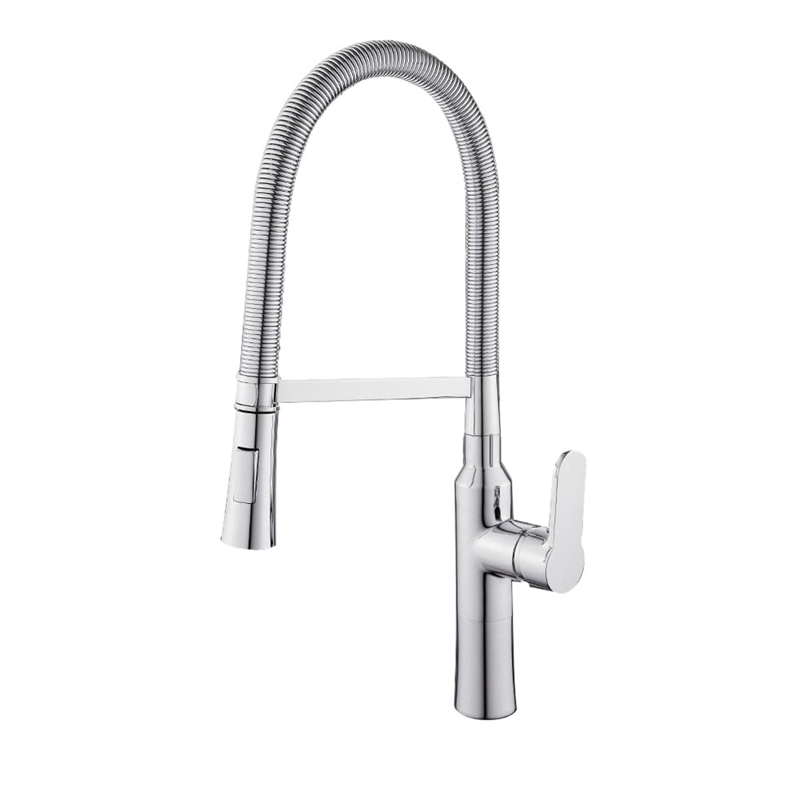 Pull Out Faucet Kitchen Faucets Hot and Cold Water Chrome Basin Sink Square Taps Mixers(Chrome)