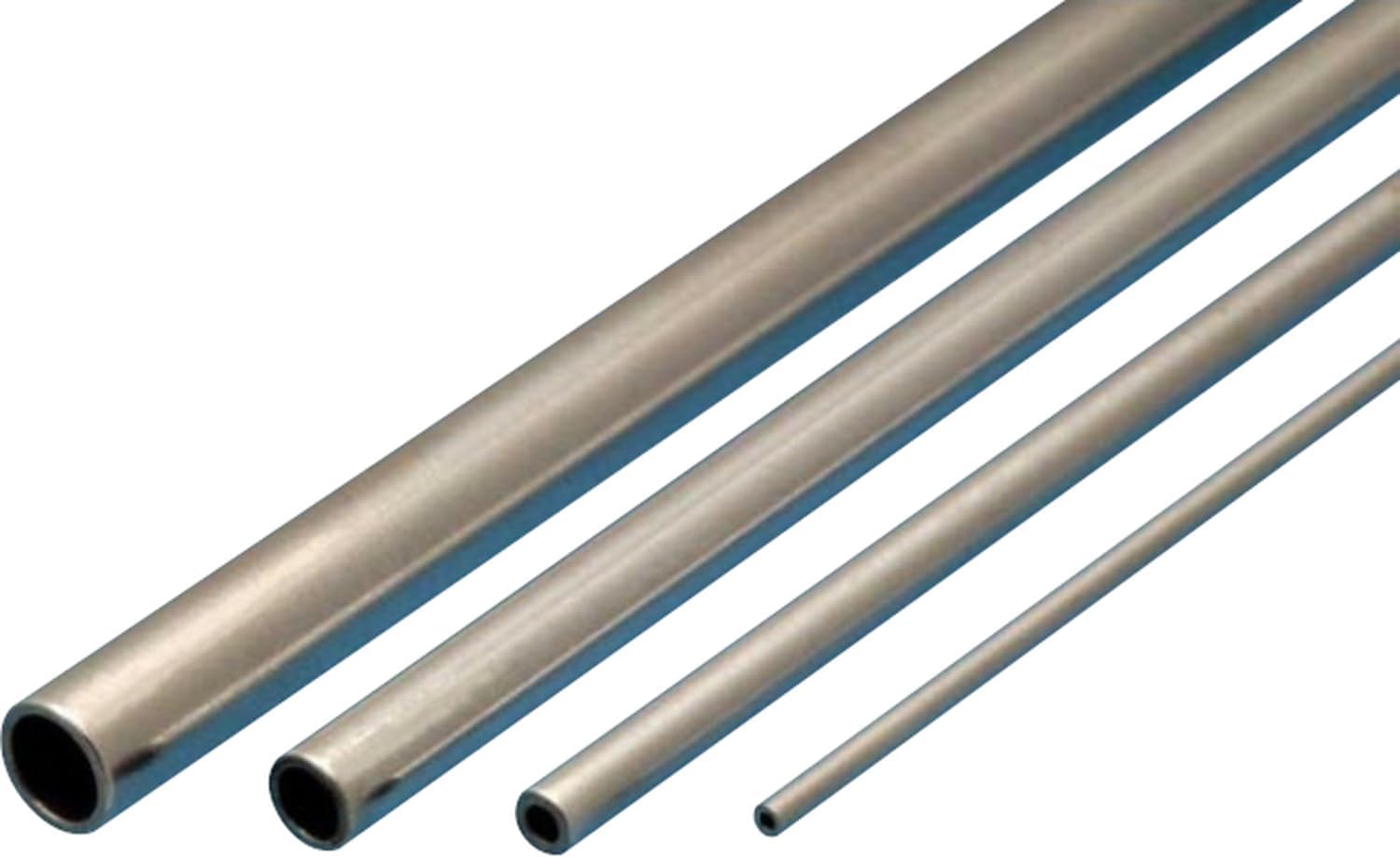 Profilé aluminium micro tubes 4 pièces 0.3 à 0.9 mm, longueur 305 mm