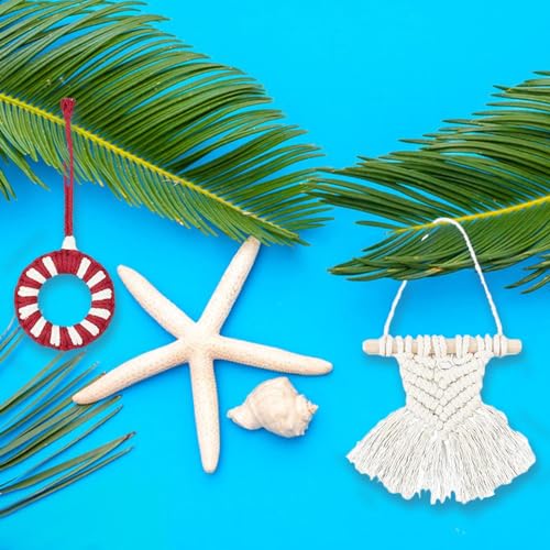 Suspension murale en macramé DIY : créez vos décorations de sapin de Noël - 7