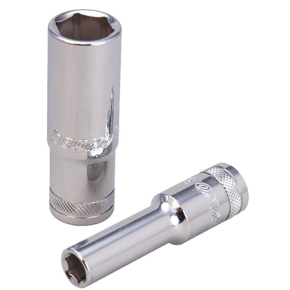 Boxo 3/8" Drive Deep Socket 21Mm 6 Point 64Mm In Height. Sk3062-21L