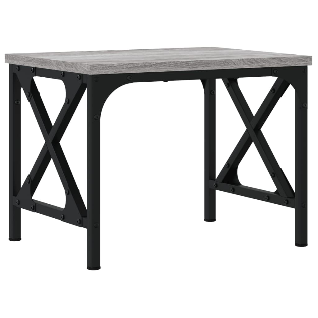vidaXL Support d'Imprimante, Organisateur de Dossiers avec Pieds Réglables, Étagère de Rangement Bureau Intérieur, Sonoma Gris Bois d'Ingénierie