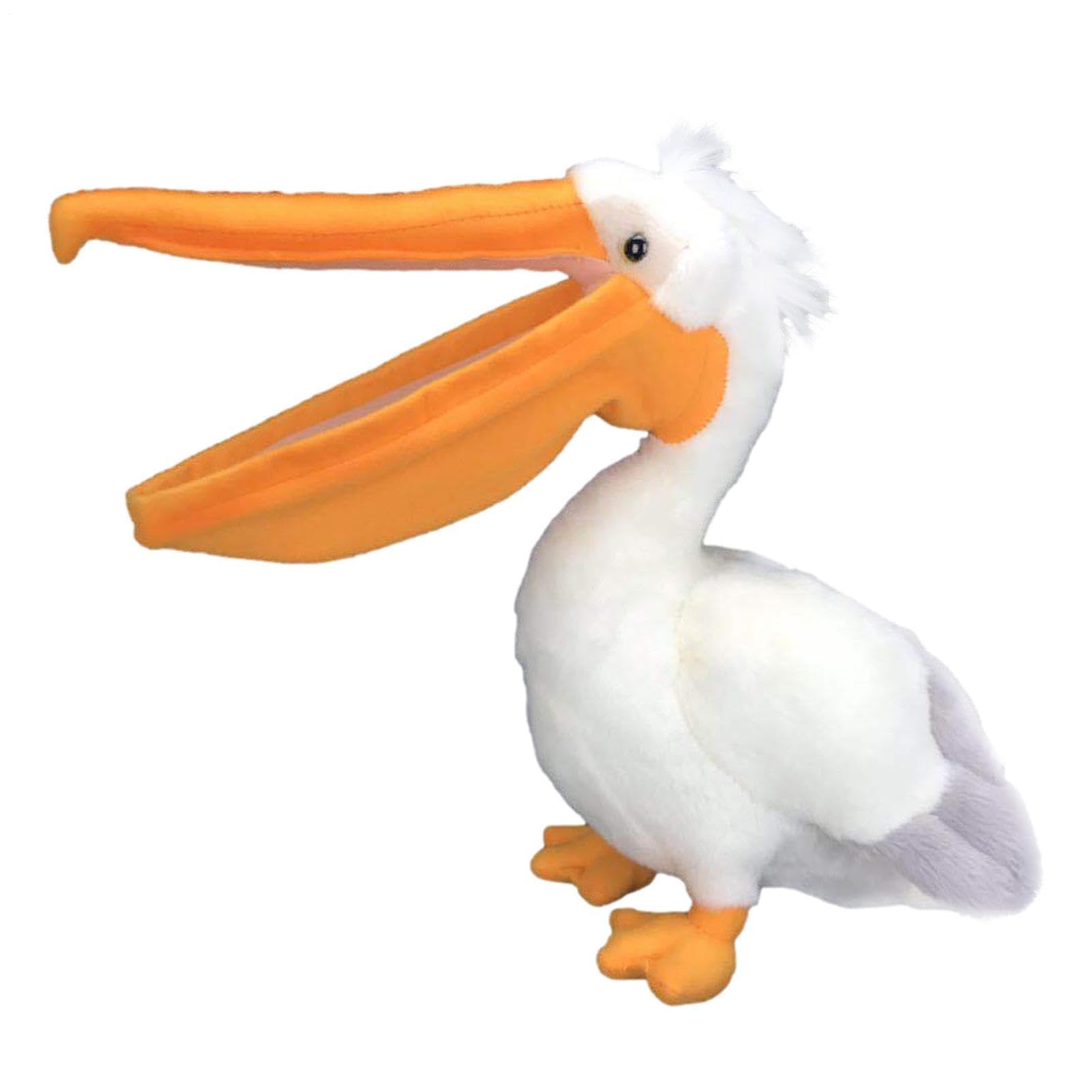 Pelican Plush – 11.81in Stuffed Pelicans Animal, Soft Bird Doll | Adorable Toy For Kids Room Decor, Cuddly Toy For Birthday Gift, Huggable Animal For Nursery, Soft