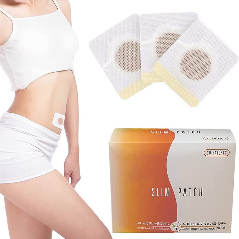 Slimming Patch Detox, Herbal Belly Slimming Patch, Natural Herbal Slimming Detox Tummy Pellet Belly Sticker Burning Fat Weight Loss Set of 30