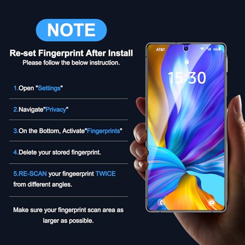 Image of Uyiton for Samsung Galaxy S25 Ultra Privacy Screen Protector - 2 Pack