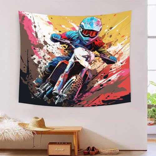 Tapisserie murale 180x230cm vélo hors route pour masquer un mur abîmé
