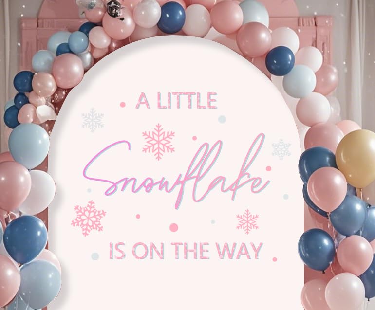 Adorno de Pared para Fiesta Baby Shower Copo de Nieve