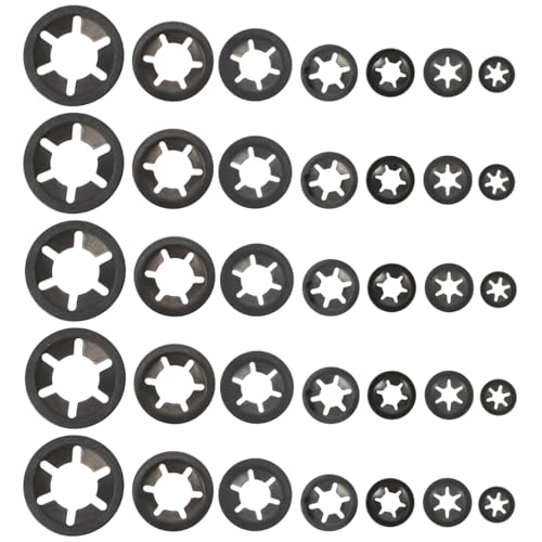 Cabilock Carbon Steel Bearing Clamping Ring 1.02 Inch Flower Retaining Washers Locking Rings for Axles Shafts...