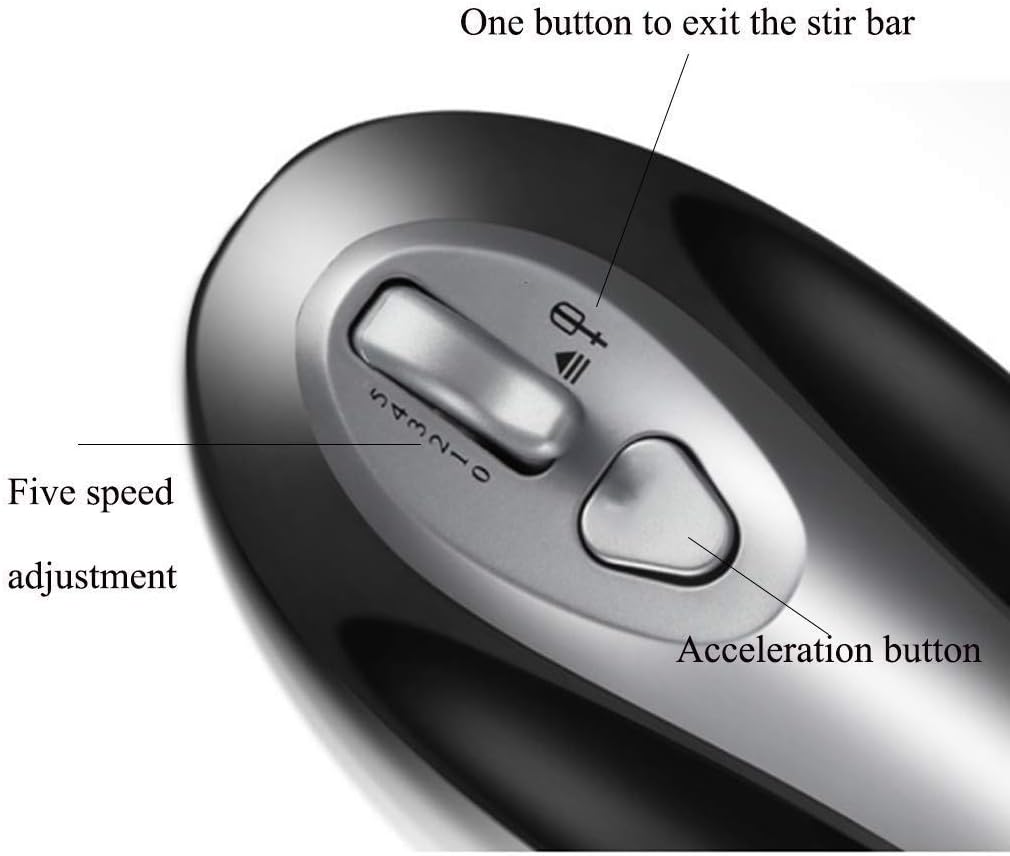 Black Eggbeater Portable Eggbeater Modern Home Designed Eggbeater Metal Material