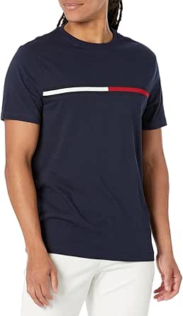 Tommy Hilfiger Men's Short Sleeve Signature Stripe Graphic T-Shirt